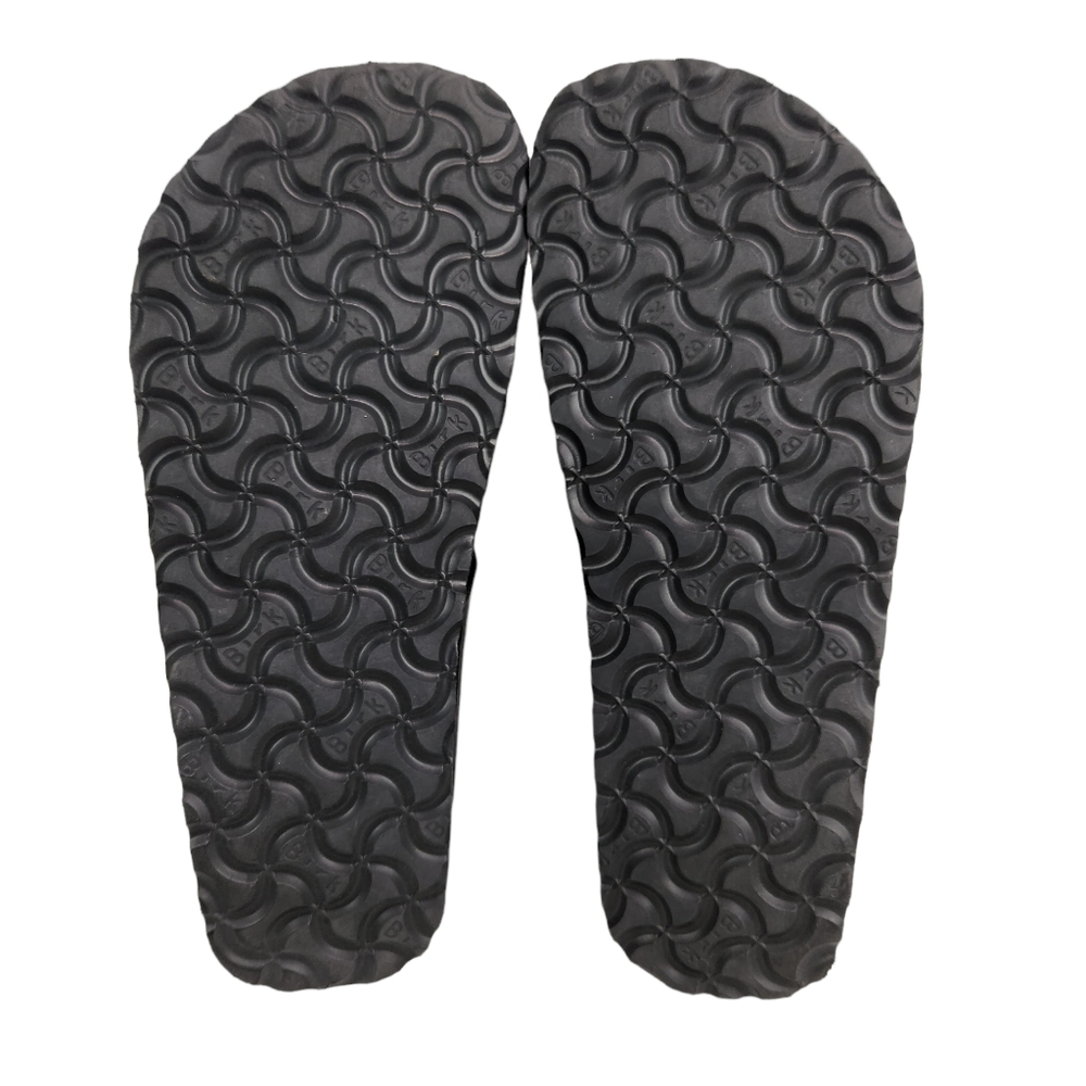 Birkenstock Papillo Gizeh Platform Vegan Black Patent Sandals Size Women's 7 - Picture 9 of 10